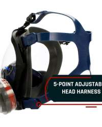 Silicone Professional Survival Anti-Dust Full Face Respirator With Bayonet Organic Vapor (Certification - En 136: 1998)