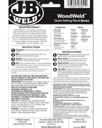 J-B Weld 8251 WoodWeld Quick Setting Wood Epoxy Adhesive - 1.52 oz