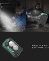 SAL151R 1500lm rechargeable LED smart area light