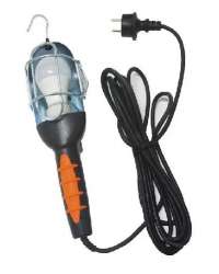 K1031 Rubber handle E27 lamp holder 60W Portable Metal Inspection LED Work light