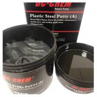 DC-CHEM Plastic Steel Putty for routine maintenance,production and tooling application Ideal for patching & repair where welding or brazing would be undesirable DC-CHEM Plastic Steel Putty for routine maintenance,production and tooling application Ideal for patching & repair where welding or brazing would be undesirable