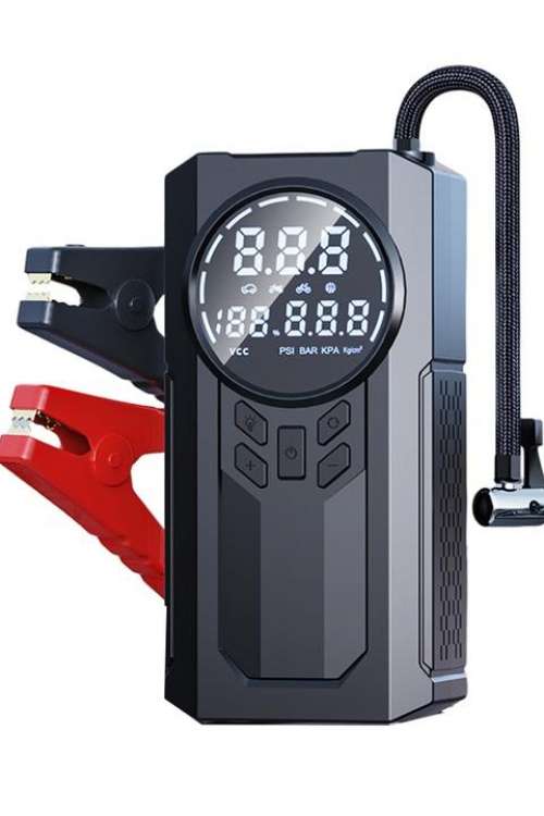 8000mAh Portable Emergency Jump Starter with Tire Inflators 150PSI Car Jump Starter Power Bank Battery Jump Starter