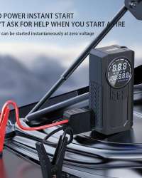 8000mAh Portable Emergency Jump Starter with Tire Inflators 150PSI Car Jump Starter Power Bank Battery Jump Starter