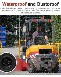 Speed Limit Alarm for Forklift with Remote Overspeed Alarm Siren Horn 120db Forklift Speed Limiter Warning Light Waterproof IP67 Fork Truck Safety System DC12~48V