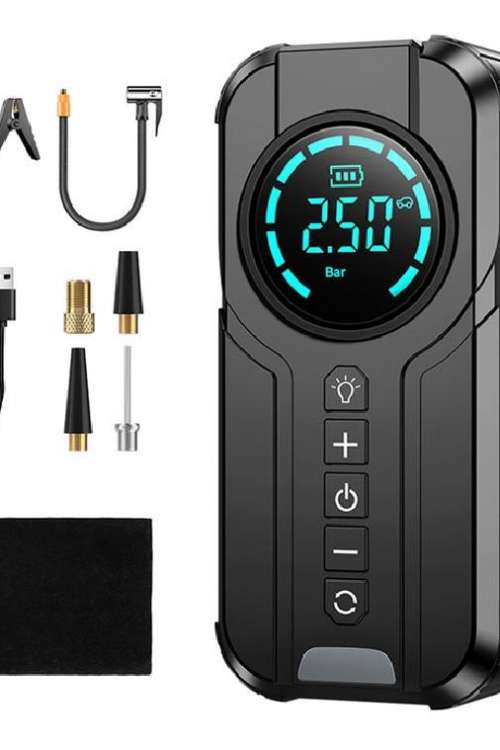 LED Display Air Pump for Car Tires Emergency Starting Power Supply Air Pump 6000mAh Power Bank Portable Jump Starter for Car LED Display Air Pump for Car Tires Emergency Starting Power Supply Air Pump 6000mAh Power Bank Portable Jump Starter for Car