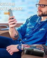 LED Display Air Pump for Car Tires Emergency Starting Power Supply Air Pump 6000mAh Power Bank Portable Jump Starter for Car