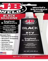 J-B Weld 31319 Black RTV Silicone Sealant and Adhesive - 3 oz.