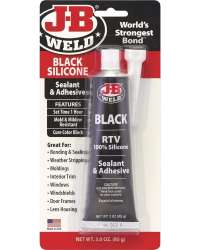 J-B Weld 31319 Black RTV Silicone Sealant and Adhesive - 3 oz.