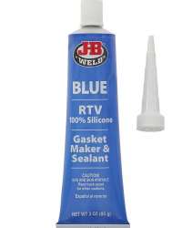 J-B Weld 31316 RTV Silicone Gasket Maker and Sealant - 3 oz. - Blue