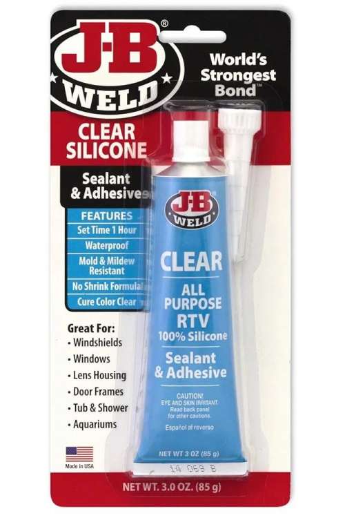 J-B Weld Clear Silicone Sealant & Adhesive