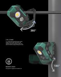 SAL151R 1500lm rechargeable LED smart area light