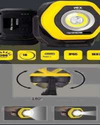 WL6016EX EXPLOSION-PROOF TWIN BEAM 180 DEGREE ADJUSTABLE FOCUS MAGNETIC WORK LIGHT