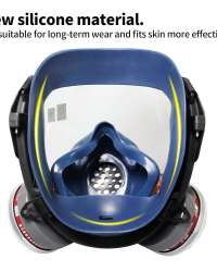 Full Face Respirator, Anti-dust Face Cover，Breathing Respirators for Painting Spray Welding Industrial Accessories