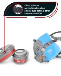 Air Filter Purifying Full Face Gas Mask