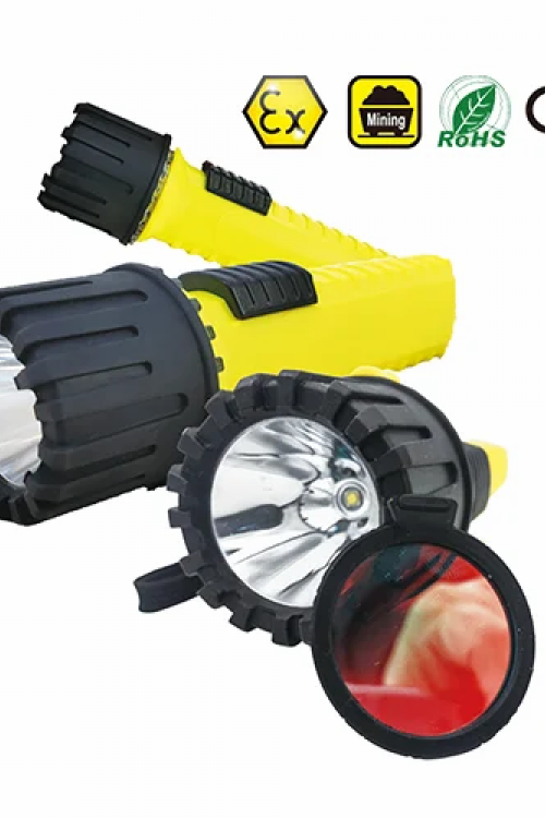 Intrinsically Safe 4AA LED Flashlight ATEX certified for use in Zones 0, 1,2,20,21 & 22
