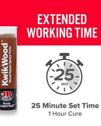 J-B Weld 8257 KwikWood Wood Repair Epoxy Putty - 1 oz