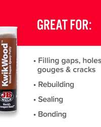 J-B Weld 8257 KwikWood Wood Repair Epoxy Putty - 1 oz