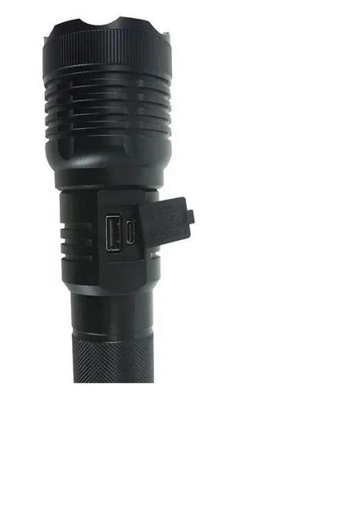 K2175-10W Focus Magnetic Aluminium Rechargeable Flashlight Torch