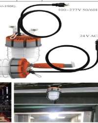 HIGH Power LED Handheld LAMP Chain Hanging Hook, Handle & Magnetic Stand, Available in Cool, Neutral & Warm White - Frosted Glass Diffuser Provides Glare-Free Light