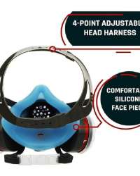 M60G-3 Silicone Professional Survival Anti-Dust Half Face Respirator With Rotary Organic Vapor M60G-3 Silicone Professional Survival Anti-Dust Half Face Respirator With Rotary Organic Vapor