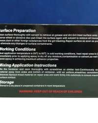 DC-CHEM HP Super Metal 11-11 Putty compound of outstanding mechanical strength combined with excellent chemical resistance,ideal for application to ram,shafts,flanges