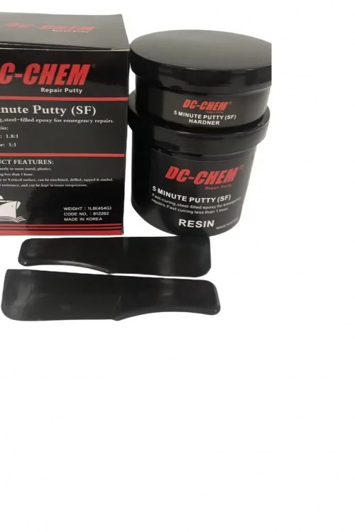 DC-CHEM 5-Minute Putty Easy apply to vertical surface can be machined,drilled,tapped & sanded