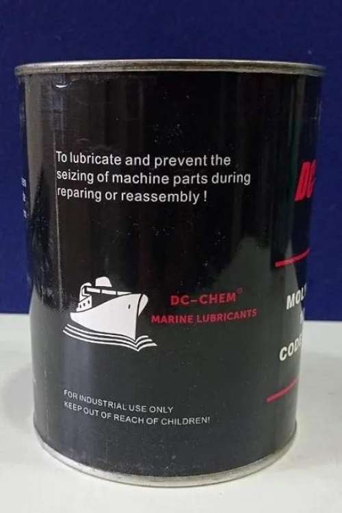 DC-CHEM MOLY G.N PASTE GRM low friction assembly aid containing a synergistic mixture of solid lubricants Highly refined molybdenum Delphinus powder, helps to protect wear and corrosion Recommended for the lubrication of machinery parts DC-CHEM MOLY G.N PASTE GRM low friction assembly aid containing a synergistic mixture of solid lubricants Highly refined molybdenum Delphinus powder, helps to protect wear and corrosion Recommended for the lubrication of machinery parts