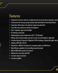 Nitecore EF1 Atex Certified IP67 Explosion-Proof Intrinsically Safe Led Flashlight
