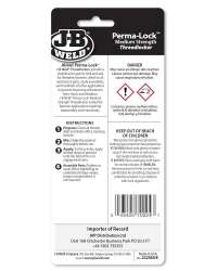 J-B Weld 24206 24 Pack 0.20 oz. Perma-Lock Threadlocker, Blue J-B Weld 24206 24 Pack 0.20 oz. Perma-Lock Threadlocker, Blue