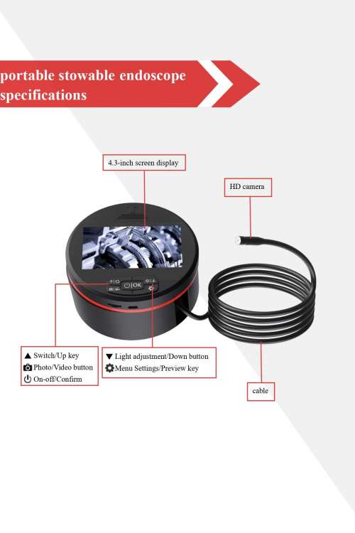 Portable stowable endoscope camara Portable stowable endoscope camara