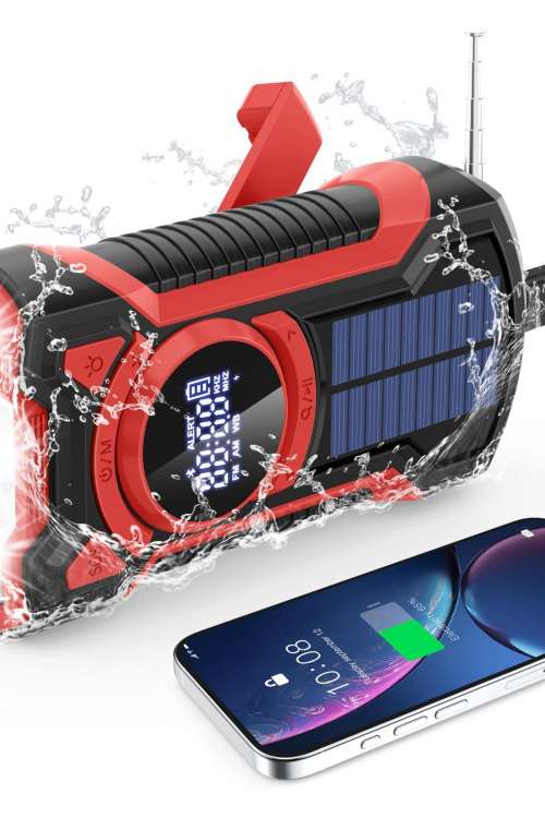 Multifunction Emergency Radio Large Capacity Earthquake Power Bank Kit Solar Hand Crank Radio Multifunction Emergency Radio Large Capacity Earthquake Power Bank Kit Solar Hand Crank Radio