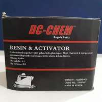 DC-CHEM Resin & Activator mixed together with glass cloth,glass tapes.high chemical & temperature resistance,repair & reinforcement for pipes,joints,flanges DC-CHEM Resin & Activator mixed together with glass cloth,glass tapes.high chemical & temperature resistance,repair & reinforcement for pipes,joints,flanges
