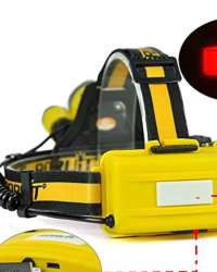 Upgraded BORUiT RJ-3000 Plus XM-L T6 White light 3 LED 4 Modes Micro Rechargeable Headlamp Waterproof Hard Hat Light, Bright Head Lights, Camping, Running headlamps