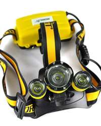 Upgraded BORUiT RJ-3000 Plus XM-L T6 White light 3 LED 4 Modes Micro Rechargeable Headlamp Waterproof Hard Hat Light, Bright Head Lights, Camping, Running headlamps