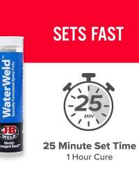 J-B Weld 8277 WaterWeld Underwater Epoxy Putty - 2 oz by J-B Weld