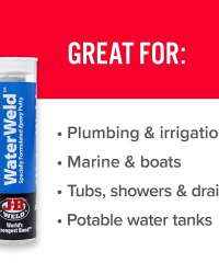 J-B Weld 8277 WaterWeld Underwater Epoxy Putty - 2 oz by J-B Weld