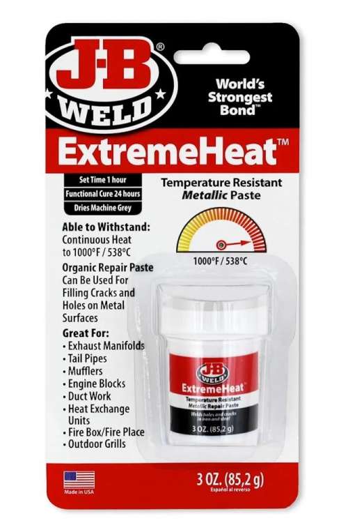 J-B Weld Adhesive Extremeheat, 3oz J-B Weld Adhesive Extremeheat, 3oz