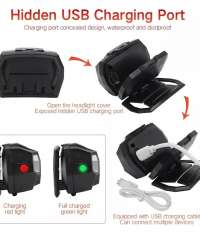 Powerful LED Headlight Sensor Head Light USB Rechargeable Headlamp Head Torch Waterproof for Camping Hiking