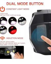 Powerful LED Headlight Sensor Head Light USB Rechargeable Headlamp Head Torch Waterproof for Camping Hiking