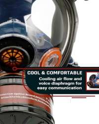 PPEPLUS Silicone Professional Survival Anti-Dust Full Face Respirator With 40mm Organic Vapor