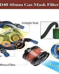 PPEPLUS Silicone Professional Survival Anti-Dust Full Face Respirator With 40mm Organic Vapor