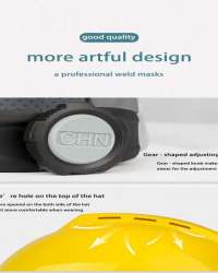 New Designed Helmet Safety Construction Helmet with Visor Protective Work Auto Darkening Welding Helmet with Hard Hat