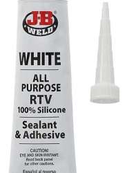 J-B Weld 31312 White All-Purpose RTV Silicone Sealant and Adhesive - 3 oz.