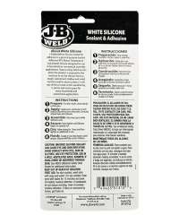 J-B Weld 31312 White All-Purpose RTV Silicone Sealant and Adhesive - 3 oz.