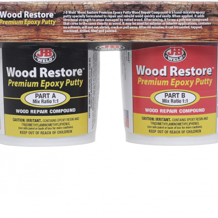J-B Weld 40006 Wood Restore Premium Epoxy Putty Kit - 32 oz | Repair & Rebuild Damaged or Rotted Wood J-B Weld 40006 Wood Restore Premium Epoxy Putty Kit - 32 oz | Repair & Rebuild Damaged or Rotted Wood
